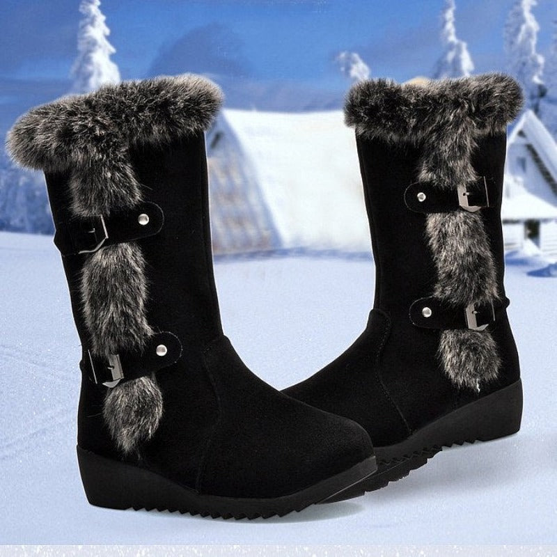 Mid-Calf Orthopedic Boots Fur New Trend 2024 Winter Shoes