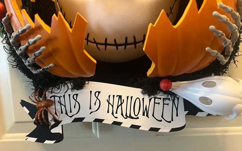 Nightmare Pumpkin Wreath