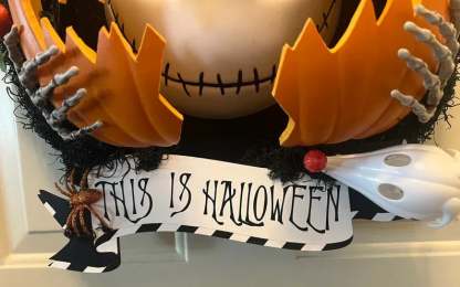 Nightmare Pumpkin Wreath