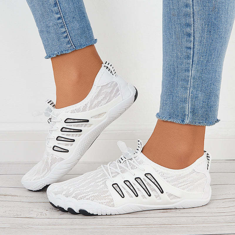 Women Splicing Knit Water Shoes Quick Drying Aqua Sneakers