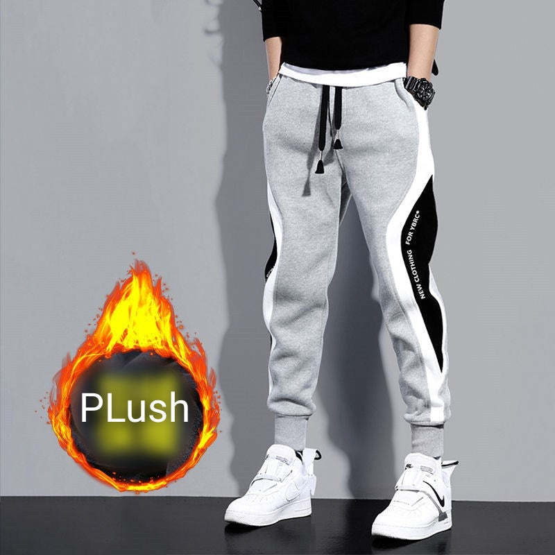 Men’s Color Blocked Fashion Sports Drawstring Sweatpants