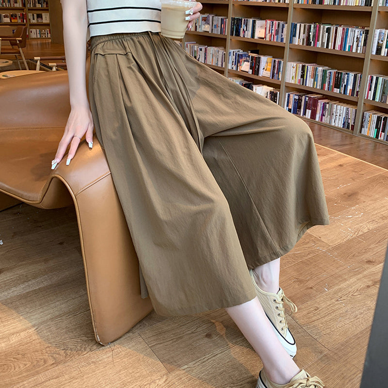 Fashionable Thin Wide-Leg Pants Skirt