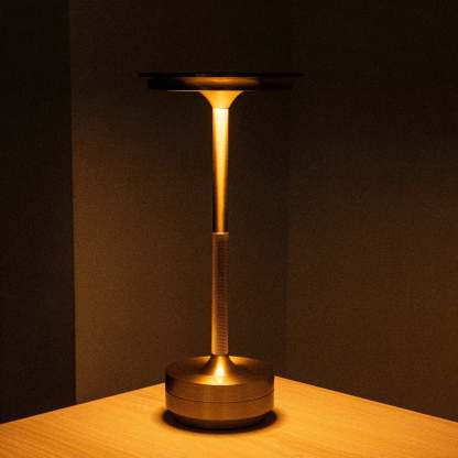 Minimal Metallic Cordless Table Lamp