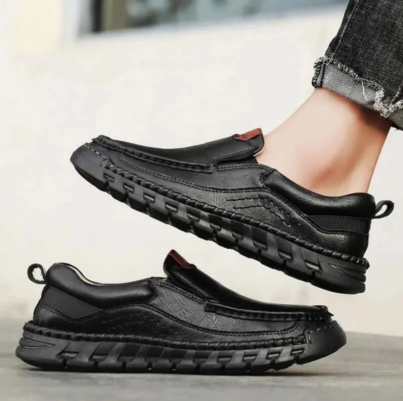 ⏰Promotion 60% OFF - Men's Orthopedic Comfortable Genuine Leather Slip On Walking Shoes