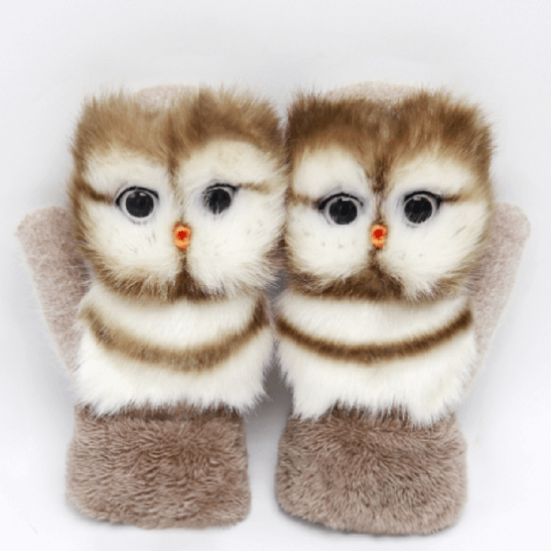 Hand-knitted Animal Mittens