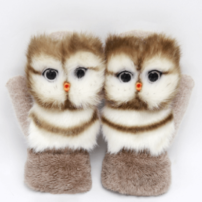 Hand-knitted Animal Mittens