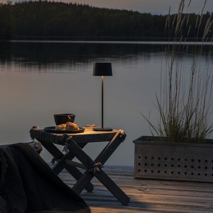 Rechargeable Cordless Table Lamp - 360° Shadowless Lighting Dimmable Waterproof Metal Light