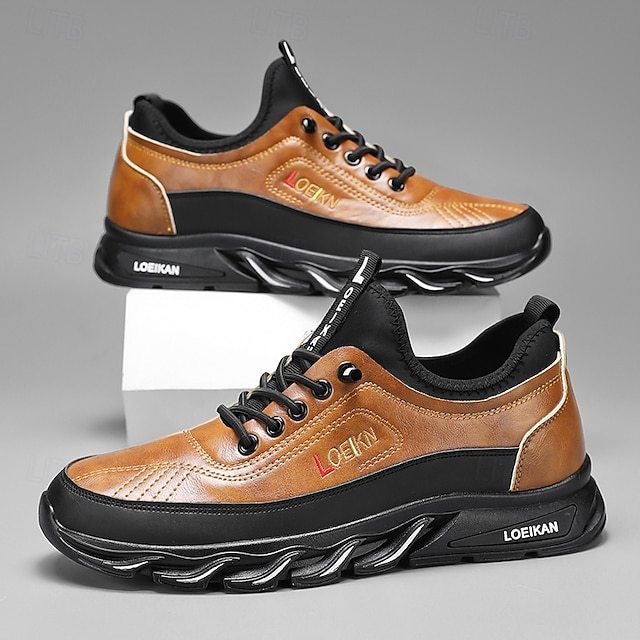 🔥On This Week Sale 70% OFF🔥Men's Casual Sneakers with Lace-Up Design – Comfortable Non-Slip Walking Shoes for Daily Outdoor Activities