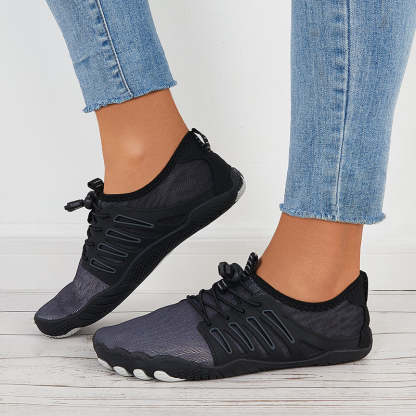 Women Splicing Knit Water Shoes Quick Drying Aqua Sneakers