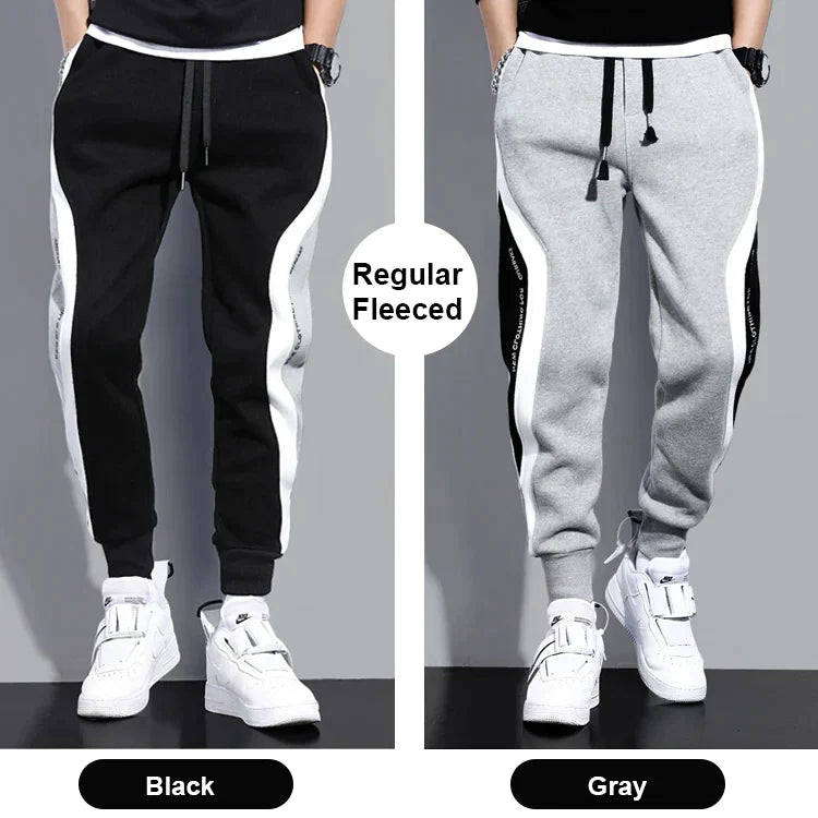 Men’s Color Blocked Fashion Sports Drawstring Sweatpants