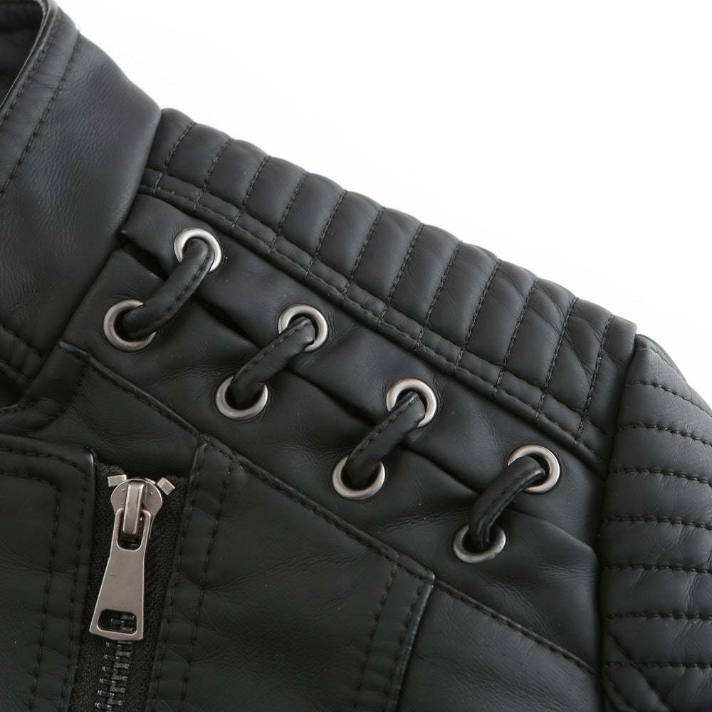 Washed Lambskin Leather Jacket