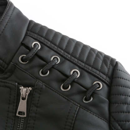 Washed Lambskin Leather Jacket