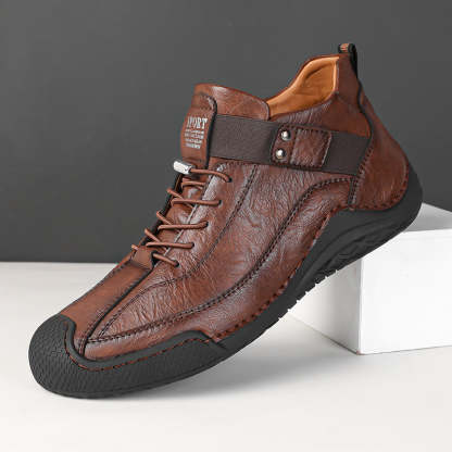LAST DAY! 60% OFF 🔥⏱️ Christmas Sale ⏱️🔥 Men’s Hand-Stitched Non-Slip Casual Leather Boots | Stylish & Casual Men’s Footwear