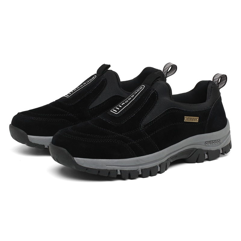 Men's Outdoor Sneakers Casual Breathable Suede Leather Anti-skid Walking Shoe