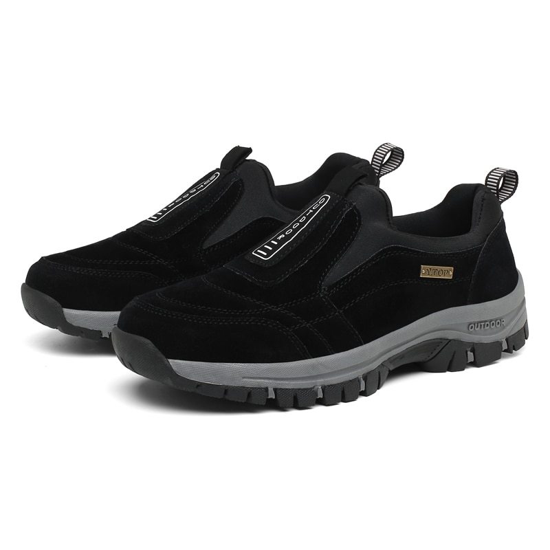 Men's Outdoor Sneakers Casual Breathable Suede Leather Anti-skid Walking Shoe