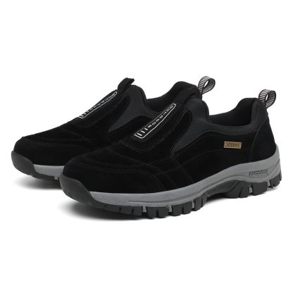 Men's Outdoor Sneakers Casual Breathable Suede Leather Anti-skid Walking Shoe