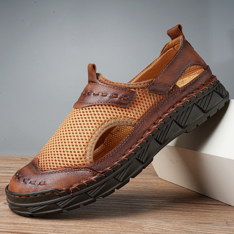 ⏰Promotion - 50% OFF🔥 Men's Hand-Stitched Outdoor Casual Beach Sandals