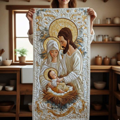 Bethlehem Starlight Quilted Table Runner NCU0NT1424