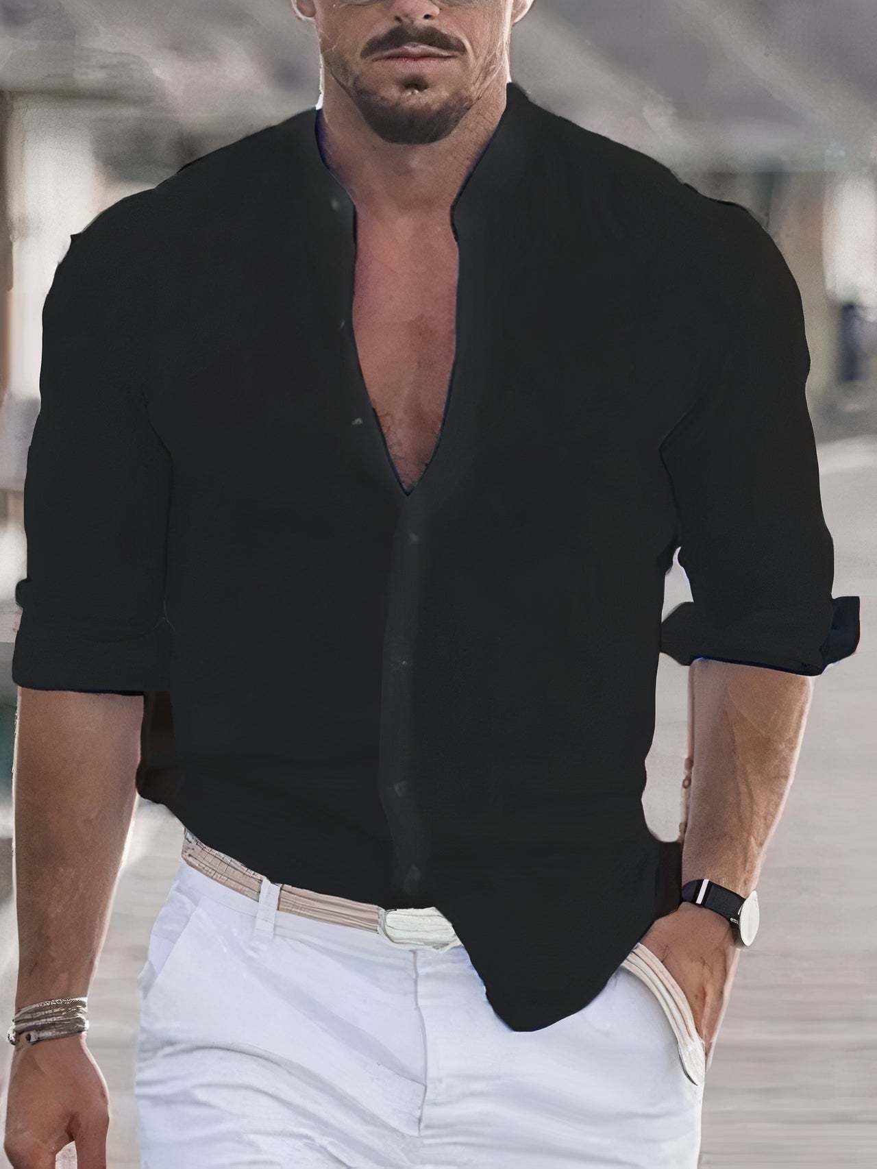 Casual linen shirt for men