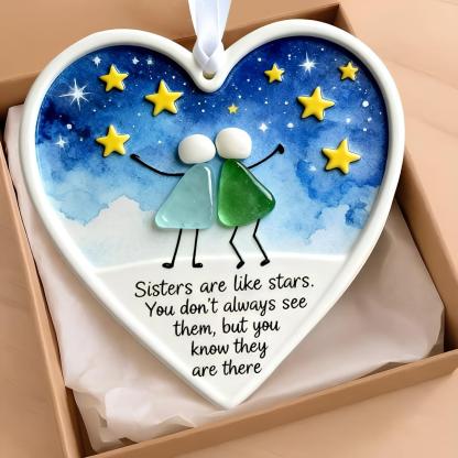 🌊LAST DAY 49% OFF👩🏻‍🤝‍👩🏻Sisterhood Sea Glass Friendship Decor