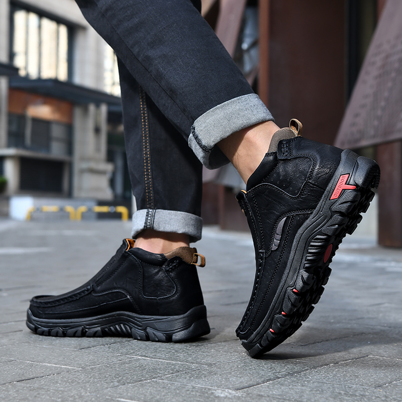 ⏰Last day 70% OFF - 2025 Hot selling men's casual thick-soled non-slip orthopedic leather boots