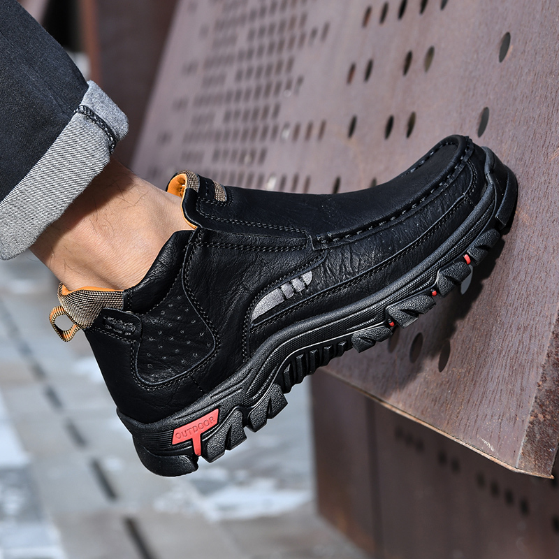 ⏰Last day 70% OFF - 2025 Hot selling men's casual thick-soled non-slip orthopedic leather boots