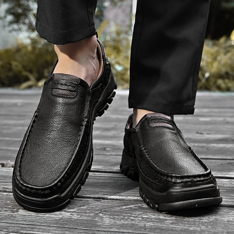 Enjerr™ Orthopedic Walking Genuine Leather Slip-On Loafers