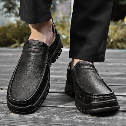 Enjerr™ Orthopedic Walking Genuine Leather Slip-On Loafers