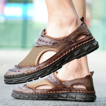 ⏰Promotion - 50% OFF🔥 Men's Hand-Stitched Outdoor Casual Beach Sandals
