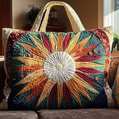 Hippie Sun Quilted Tote Bag GFTOHD7887