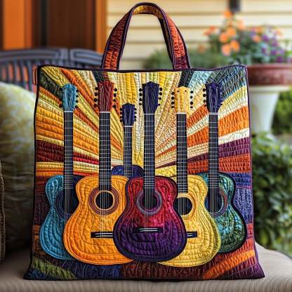 Sunshine Guitar Quilted Tote Bag GFTOHD8027