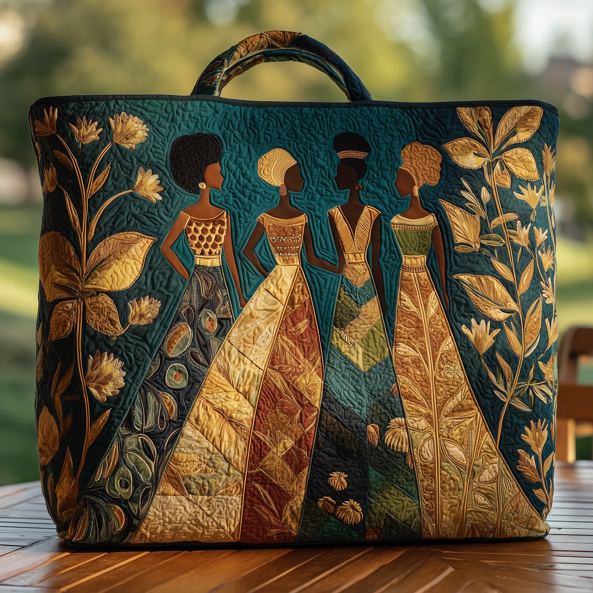 Golden Queens Quilted Tote Bag GFTOHD8230