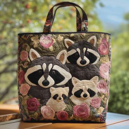 Raccoons Quilted Tote Bag GFTOHD9268