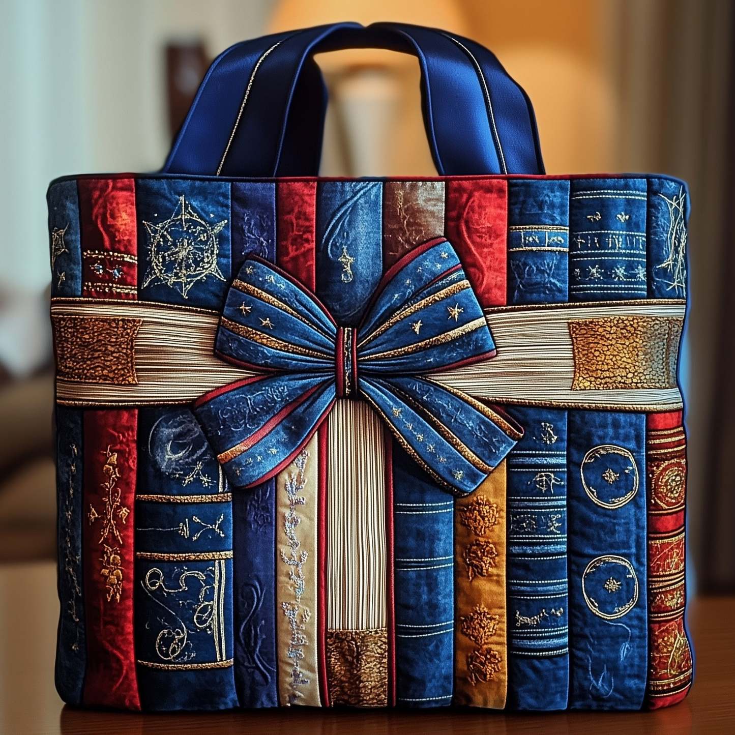 Cozy Book Quilted Tote Bag GFTOMA1591