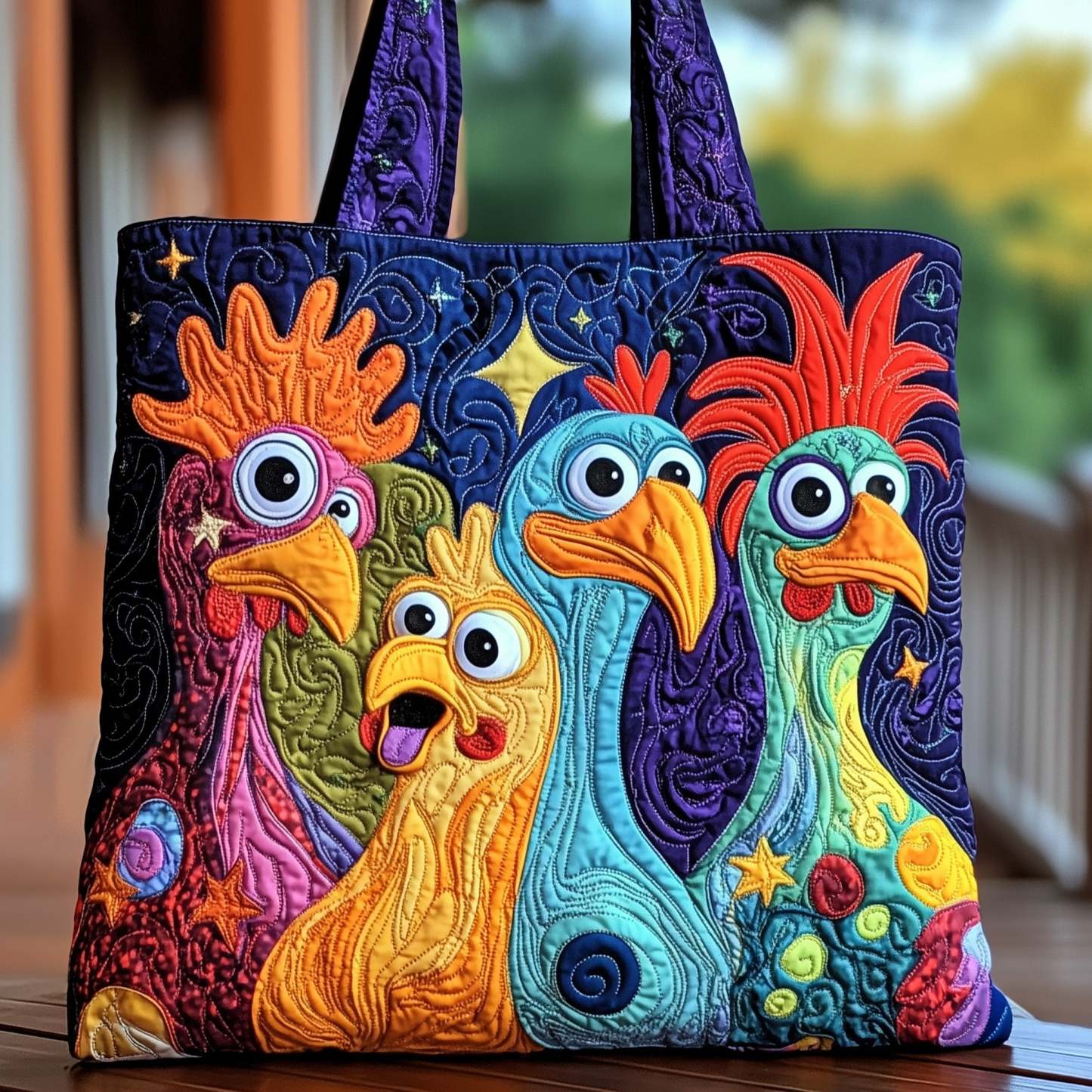 Chicken Quilted Tote Bag GFTOMA1606