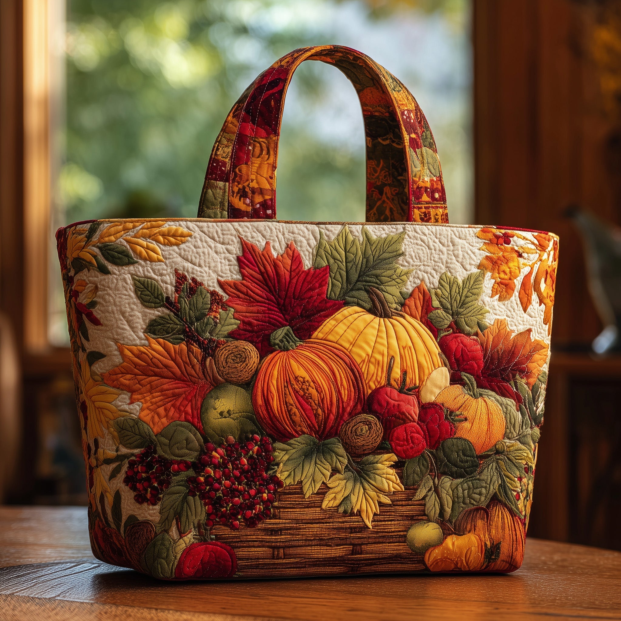 Autumn Vibe Quilted Tote Bag GFTOMA2474