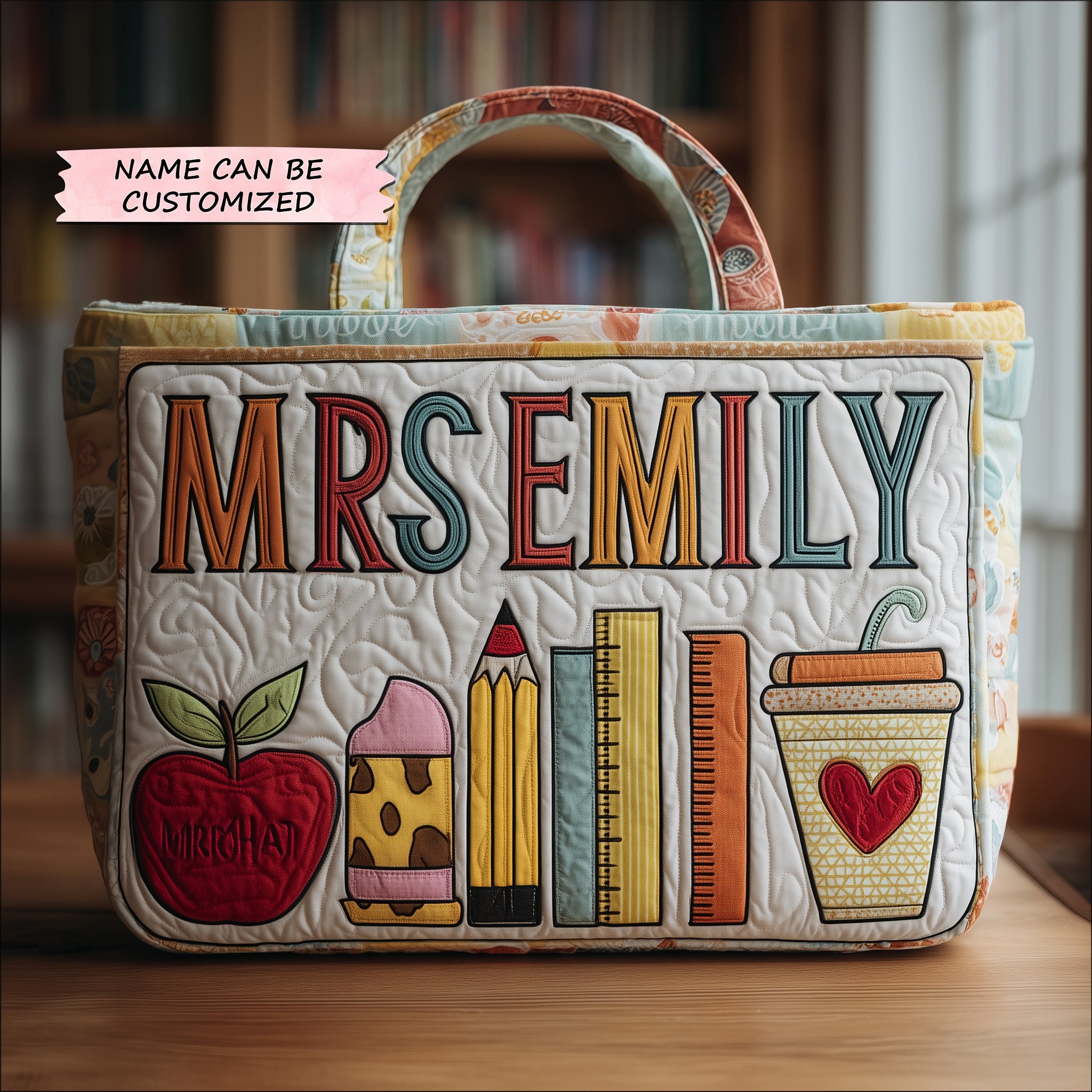 Teacher Quilted Tote Bag QTCUZ GFTOMA3523