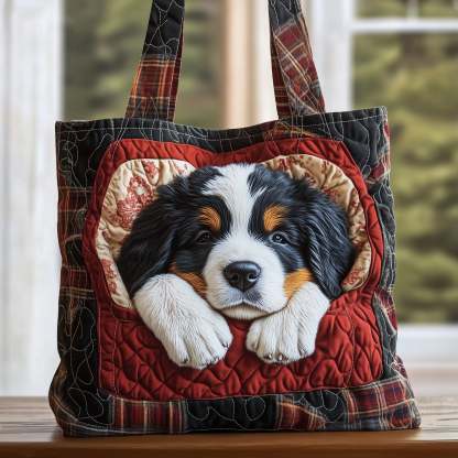 Bernese Mountain Quilted Tote Bag GFTOMA5379