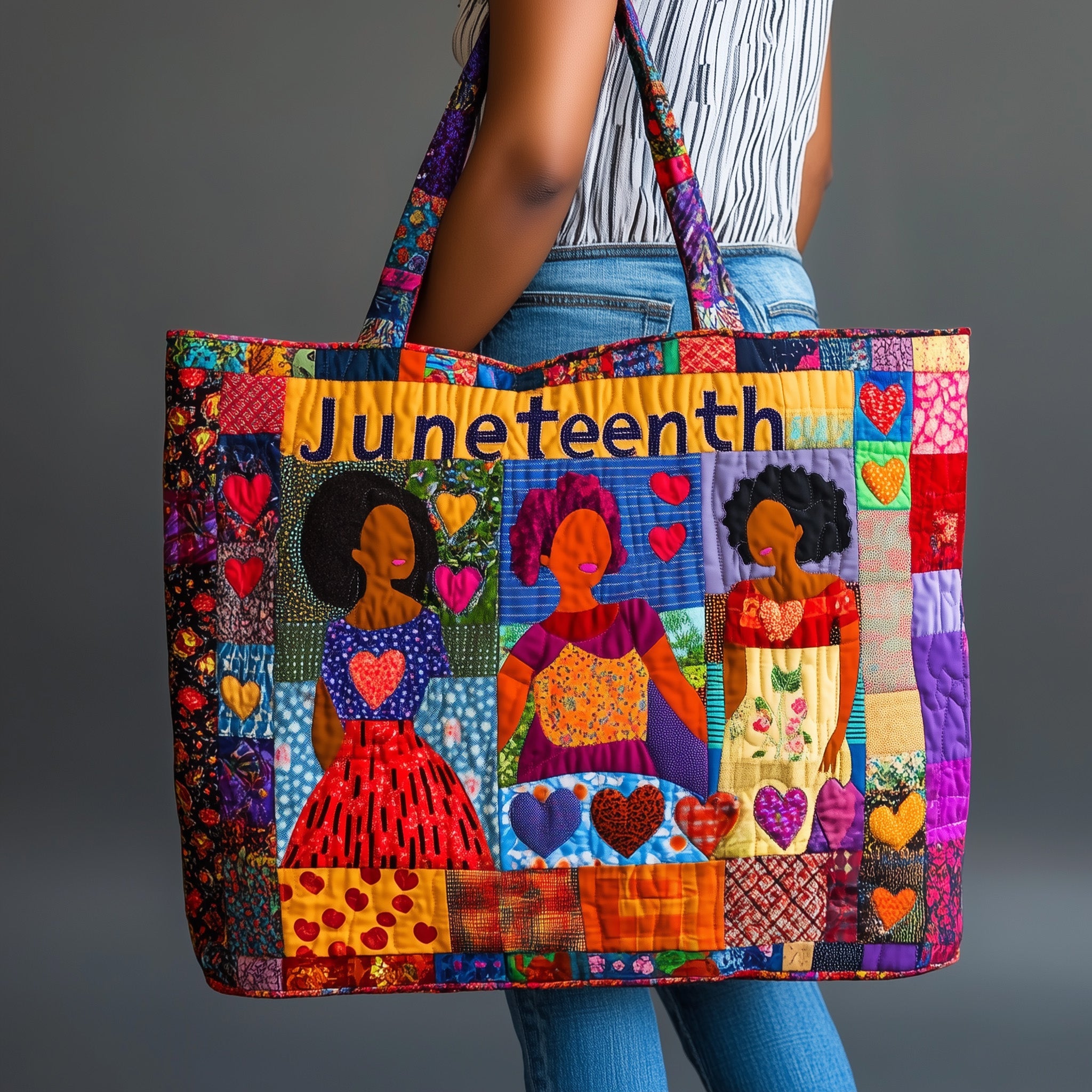 Juneteenth Quilted Tote Bag GFTONL4501