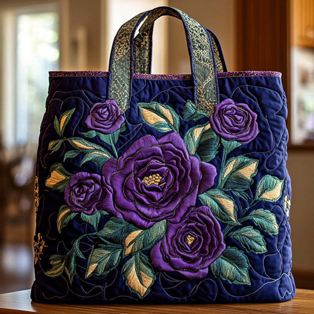 Vilolet Rose Quilted Tote Bag GFTONL4853