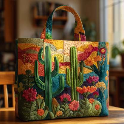 Cacti Garden Quilted Tote Bag GFTONL5074