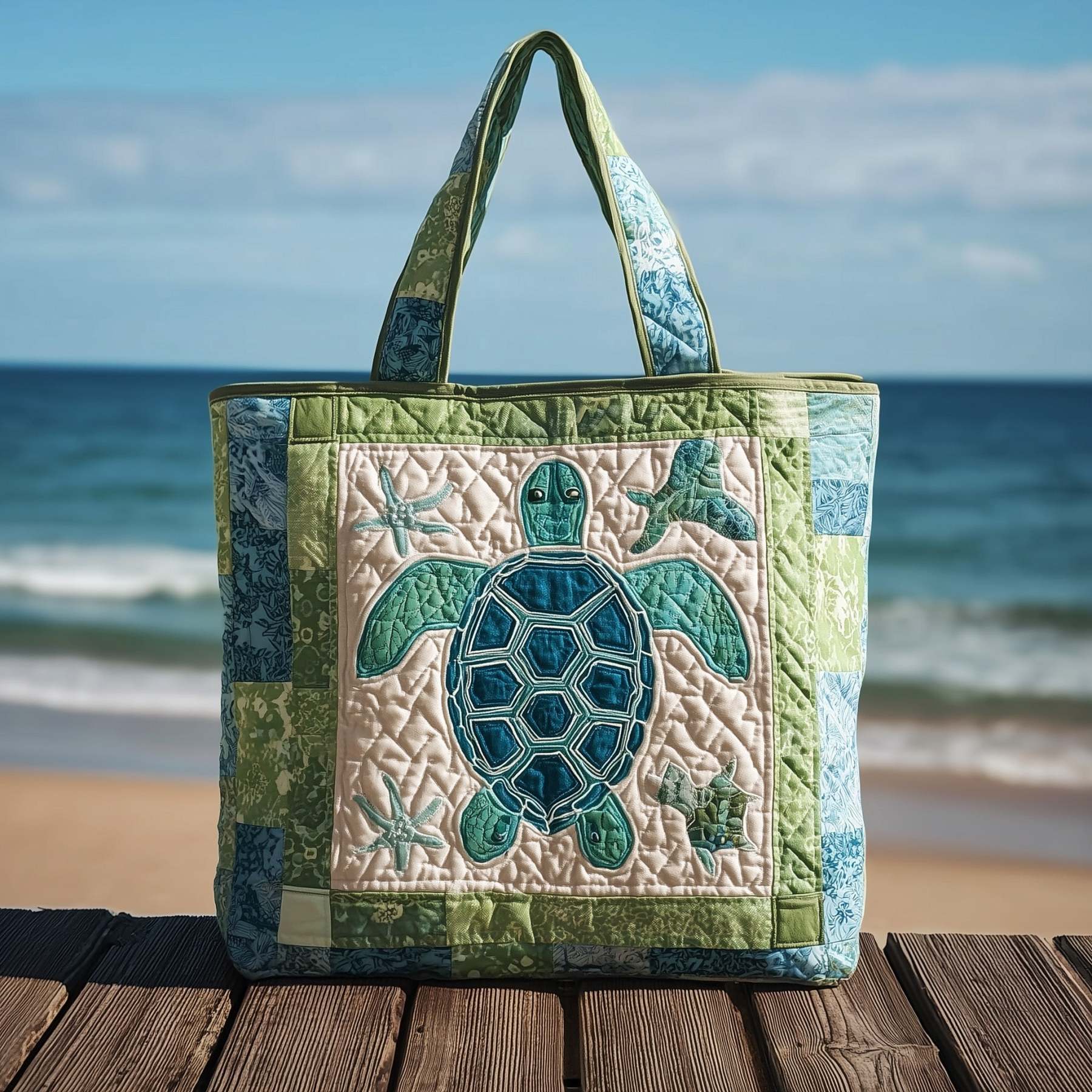 Coastal Grace Quilted Tote Bag GFTONL5608