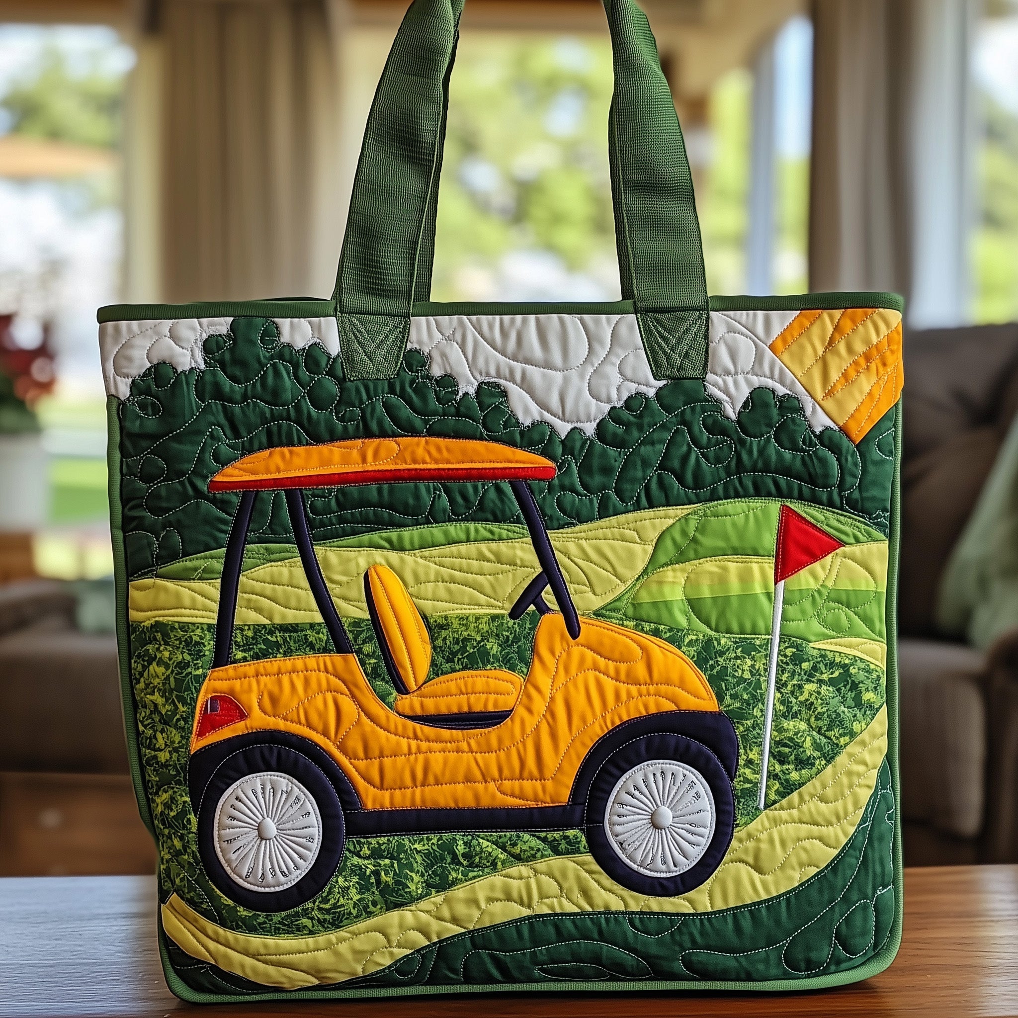 Golf Time Quilted Tote Bag GFTONT1022