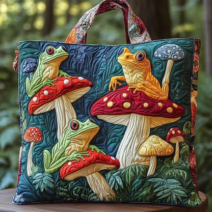 Swirl Doll Quilted Tote Bag