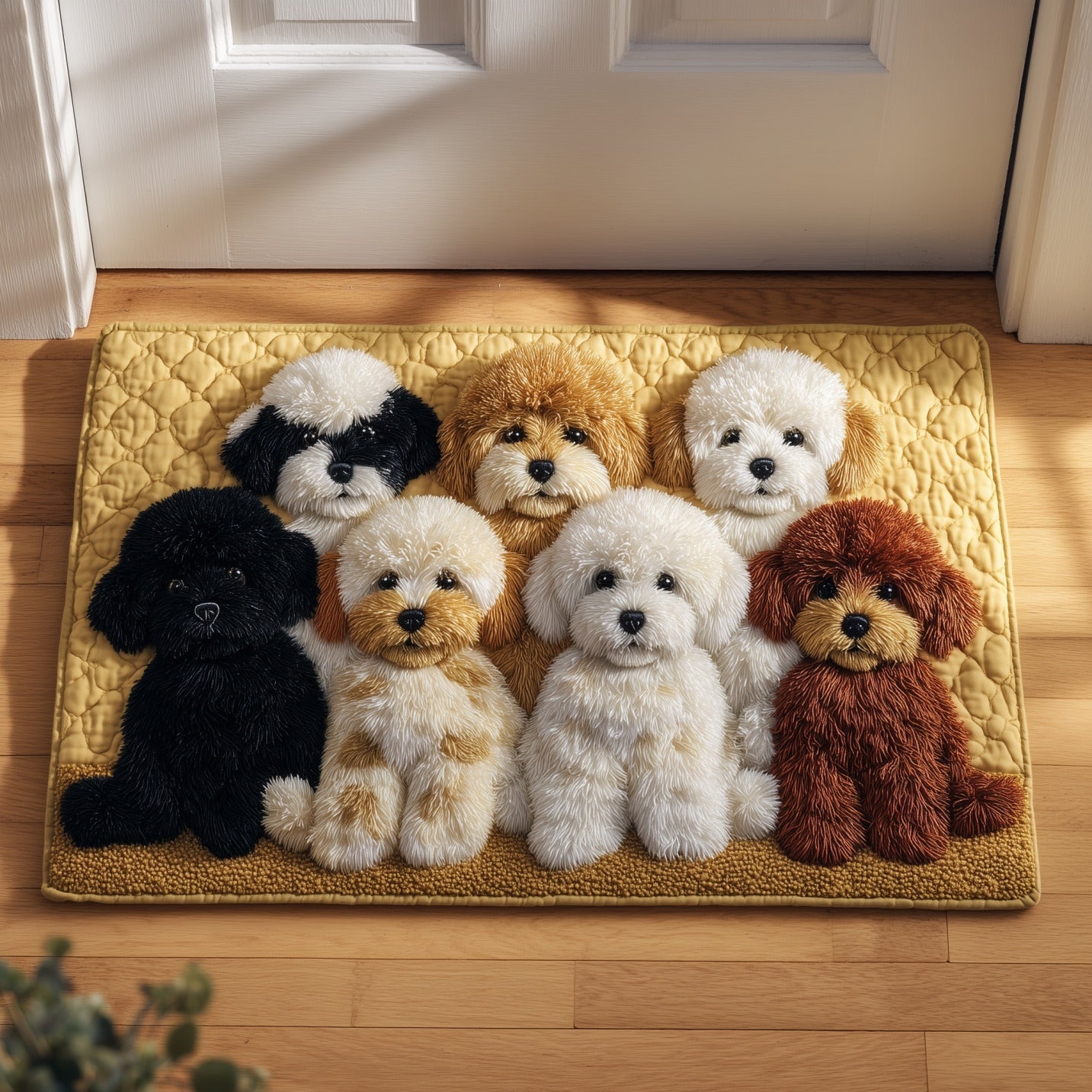 Adorable Poodle Doormat GFTONT4458