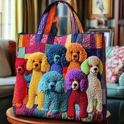 Poodle Quilted Tote Bag GFTOTP8784