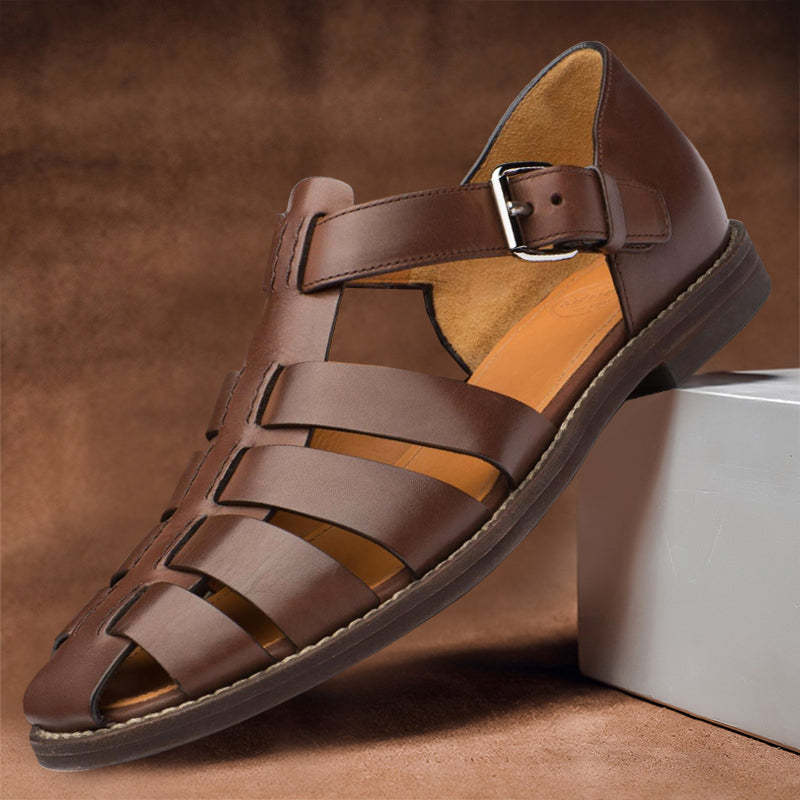 Men Flexible Leather Sandals