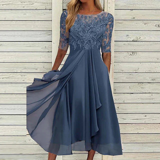 Dark blue party dress