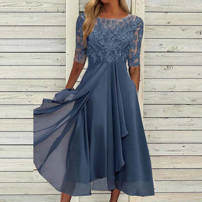 Dark blue party dress