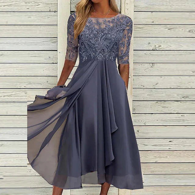 Dark blue party dress